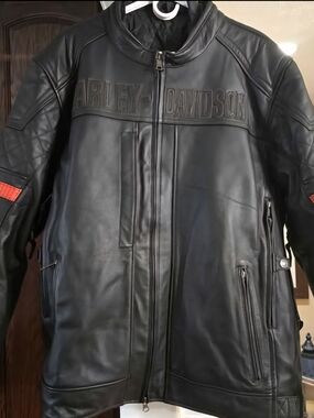 Harley-Davidson Men's Black Leather Motorcycle Jacket